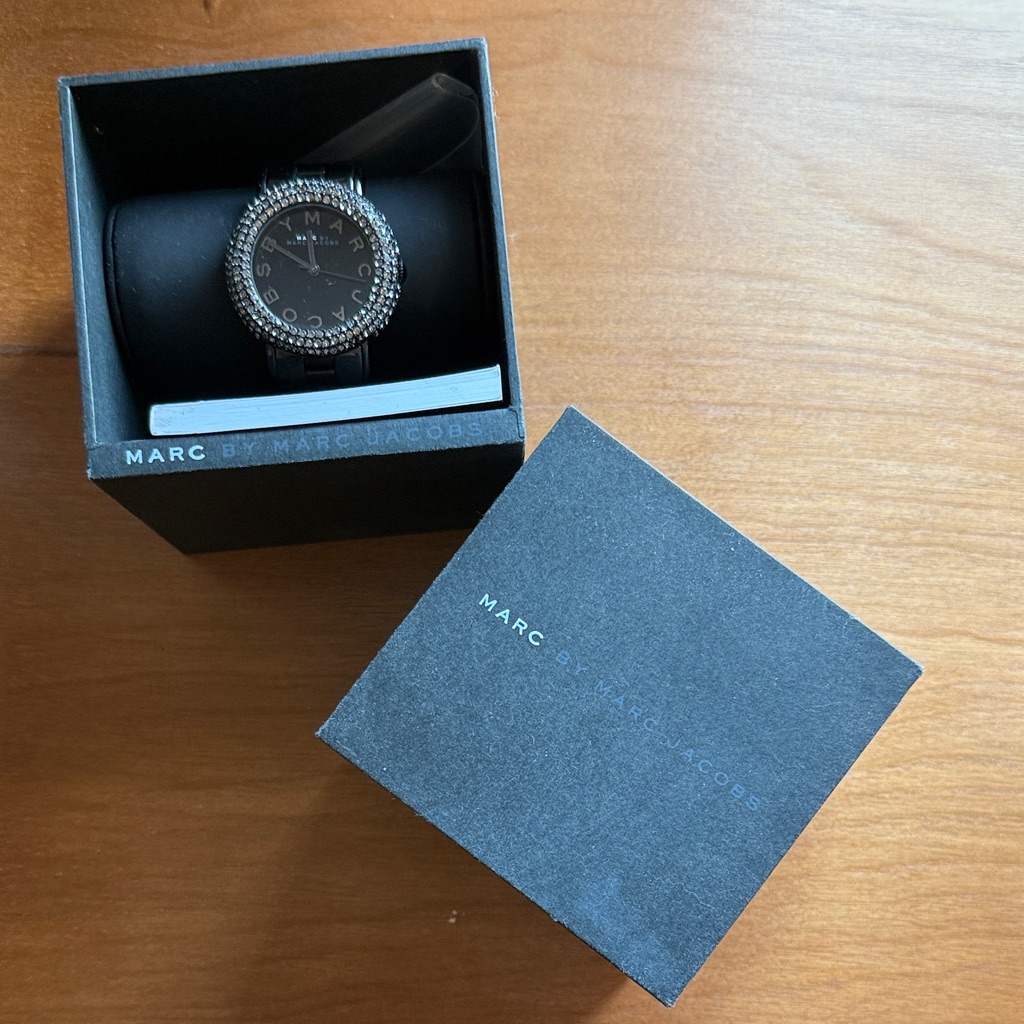 Marc By Marc Jacobs Silver And Black Watch